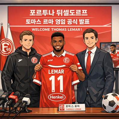 포르투나 뒤셀도르프, 토마스 르마선수 영입 공식 발